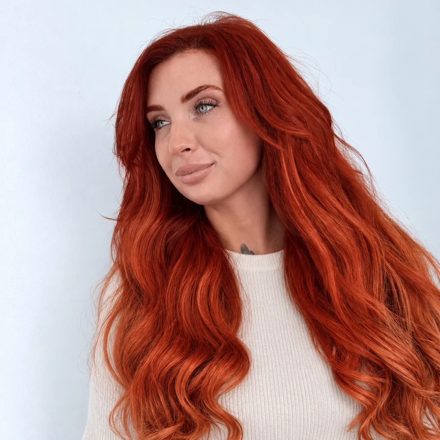 Premium Hair extension bundle, dyed single tone